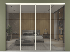 Перегородка Формато внутри проёма 4 створки