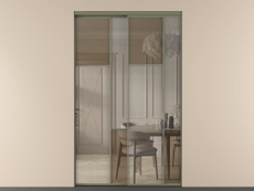 Перегородка Mosaic внутри проёма двустворчатая