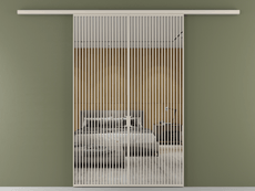 Перегородка Formato вдоль стены 2 створки