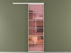 Перегородка Формато вдоль стены 1 створка