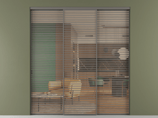 Перегородка Формато внутри проёма 3 створки