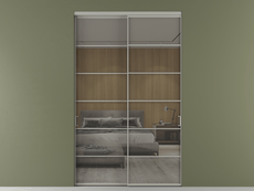 Перегородка Formato внутри проёма 2 створки