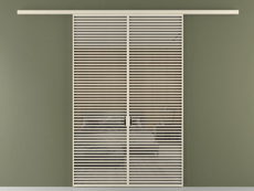 Перегородка Формато вдоль стены 2 створки