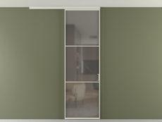 Перегородка Formato вдоль стены на потолок 1 створка