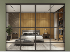 Перегородка Формато внутри проёма 4 створки