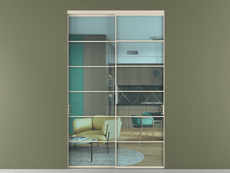 Перегородка Formato внутри проёма двустворчатая