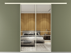 Перегородка Formato вдоль стены 2 створки