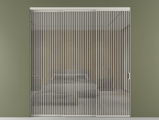 Перегородка Формато внутри проёма 3 створки с синхронным механизмом