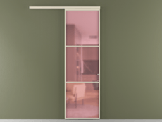 Перегородка Formato вдоль стены одностворчатая