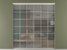 Перегородка Формато внутри проёма 3 створки