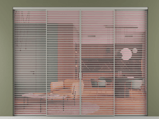 Перегородка Формато внутри проёма 4 створки