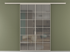 Перегородка Formato вдоль стены 2 створки