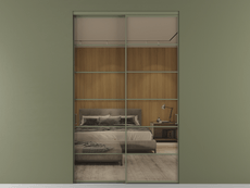 Перегородка Формато внутри проёма 2 створки