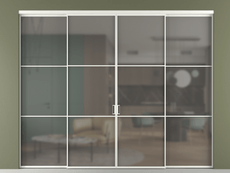 Перегородка Формато внутри проёма 4 створки