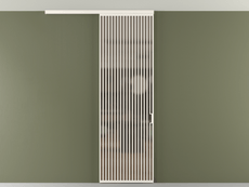 Перегородка Формато вдоль стены на потолок 1 створка