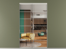 Перегородка Формато внутри проёма 2 створки