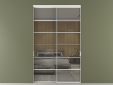 Перегородка Формато внутри проёма 2 створки