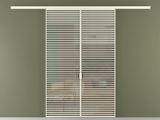 Перегородка Формато вдоль стены 2 створки