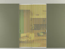 Перегородка Formato внутри проёма двустворчатая со скрытым креплением в потолок