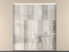 Перегородка Мозаик внутри проёма 3 створки