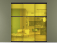 Перегородка Formato внутри проёма 3 створки