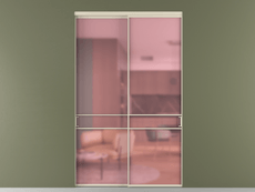 Перегородка Formato внутри проёма 2 створки