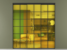 Перегородка Formato внутри проёма 3 створки