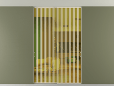 Перегородка Formato внутри проёма скрытое крепление в потолок 2 створки