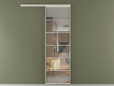 Перегородка Formato вдоль стены 1 створка