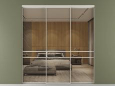 Перегородка Formato внутри проёма 3 створки