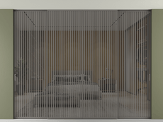 Перегородка Формато внутри проёма скрытое крепление в потолок 4 створки