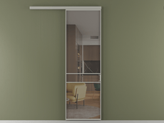 Перегородка Formato вдоль стены 1 створка