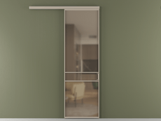 Перегородка Formato вдоль стены 1 створка