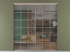 Перегородка Формато внутри проёма 3 створки