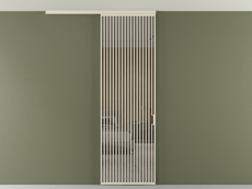 Перегородка Формато вдоль стены на потолок 1 створка