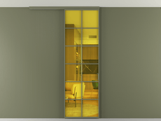 Перегородка Formato вдоль стены на потолок 1 створка