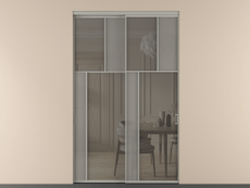 Перегородка Мозаик внутри проёма 2 створки