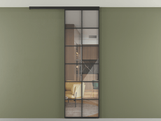 Перегородка Формато вдоль стены на потолок 1 створка