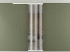 Перегородка Формато вдоль стены на потолок 1 створка