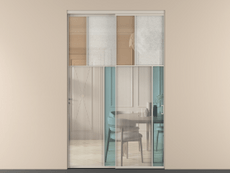 Перегородка Мозаик внутри проёма 2 створки