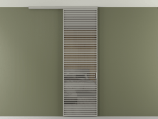 Перегородка Формато вдоль стены на потолок 1 створка