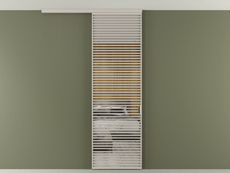 Перегородка Формато вдоль стены на потолок 1 створка