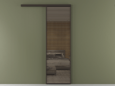 Перегородка Формато вдоль стены 1 створка