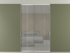 Перегородка Формато внутри проёма скрытое крепление в потолок 2 створки