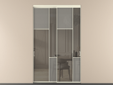 Перегородка Мозаик внутри проёма 2 створки