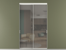 Перегородка Formato внутри проёма 2 створки