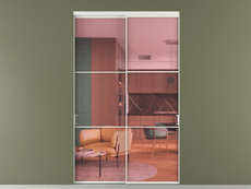 Перегородка Формато внутри проёма 2 створки