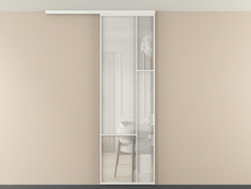 Перегородка Мозаик вдоль стены на потолок 1 створка