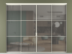 Перегородка Формато внутри проёма 4 створки