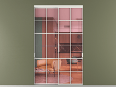 Перегородка Формато внутри проёма 2 створки